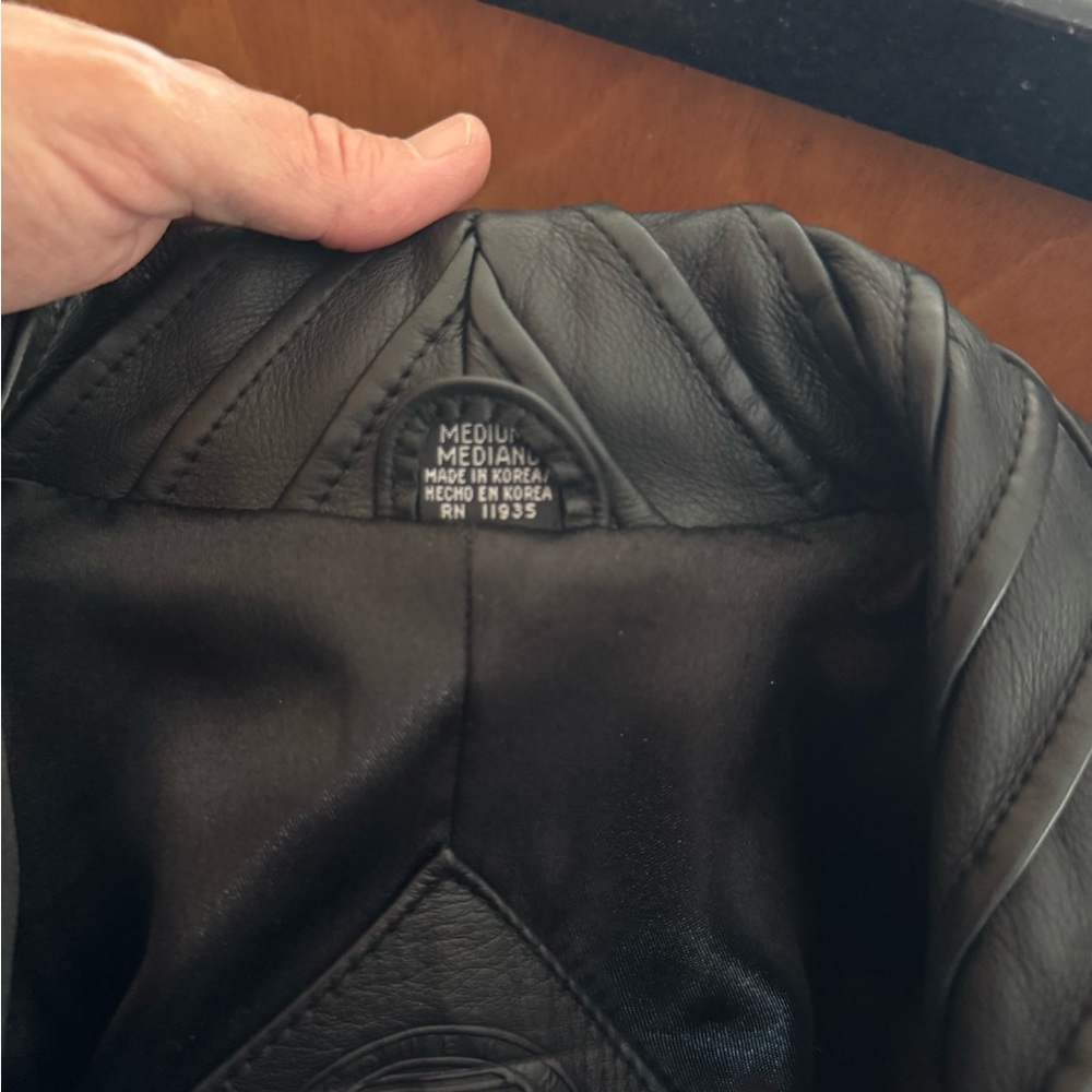 Jacqueline Ferrar Black Leather Trench Coat - Picture 6 of 10